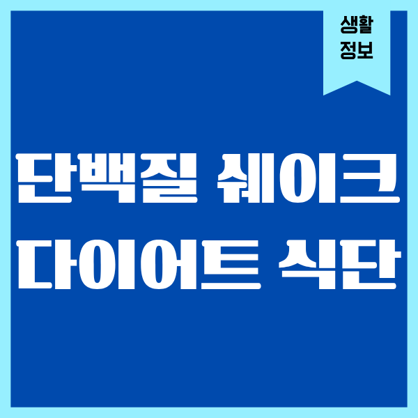 단백질 쉐이크 다이어트 식단, 40대의 진짜 경험담