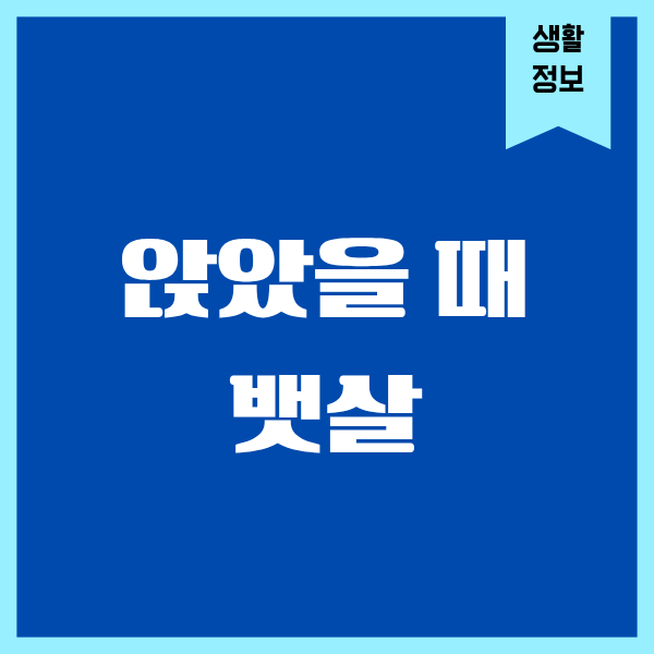 앉았을 때 뱃살, 진짜 불편해서 시작한 변화