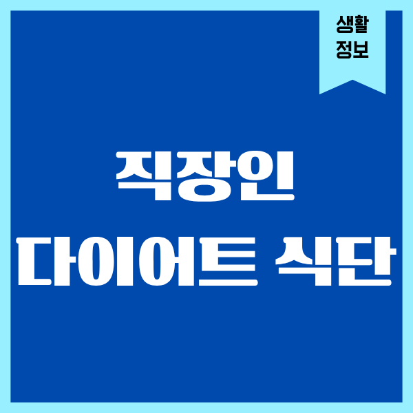직장인 다이어트 식단, 현실 속 진짜 경험담 공유합니다