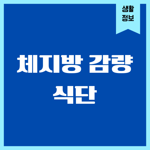 체지방 감량 식단, 꾸준히 실천해본 리얼 후기